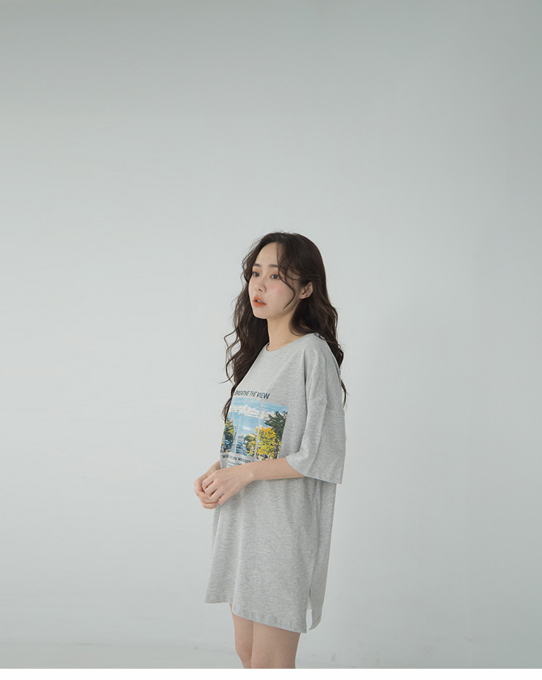 プリントワイドTシャツ 2色展開