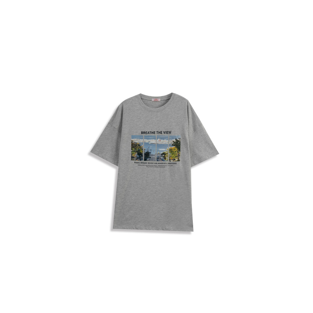 プリントワイドTシャツ 2色展開