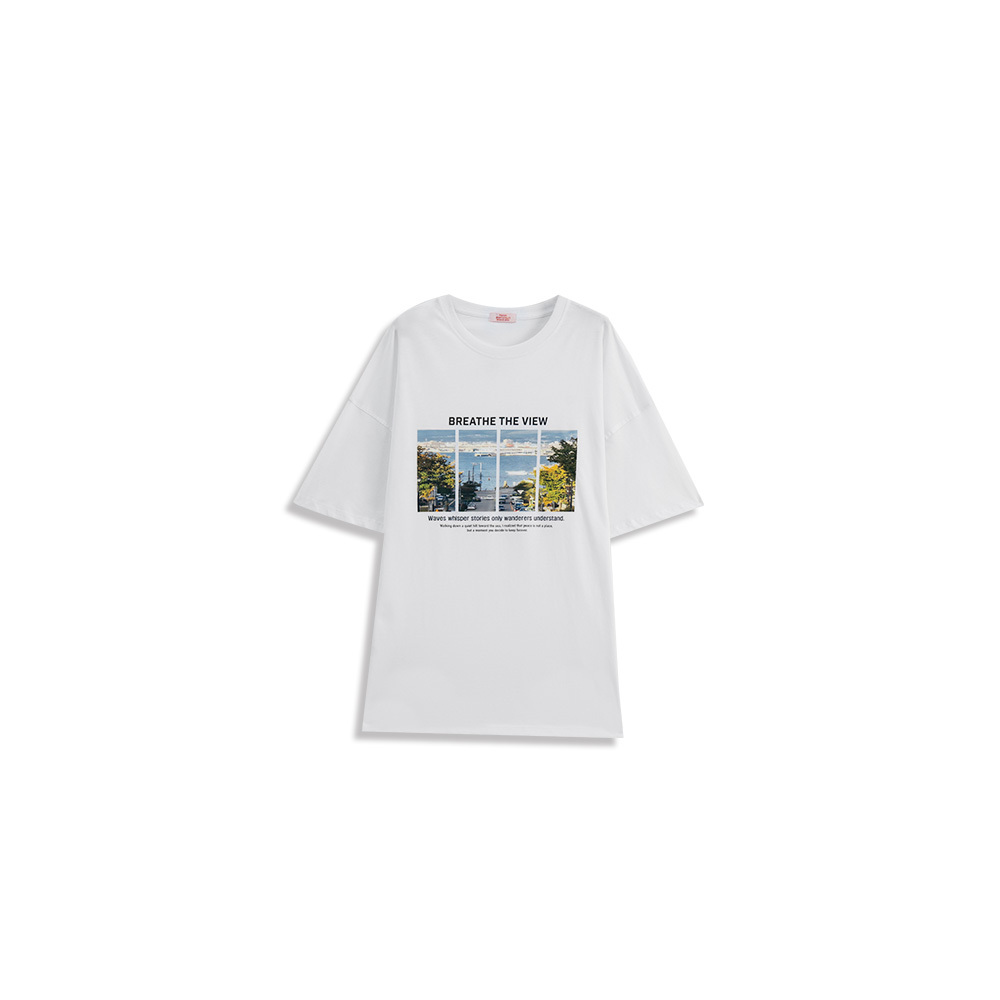 プリントワイドTシャツ 2色展開