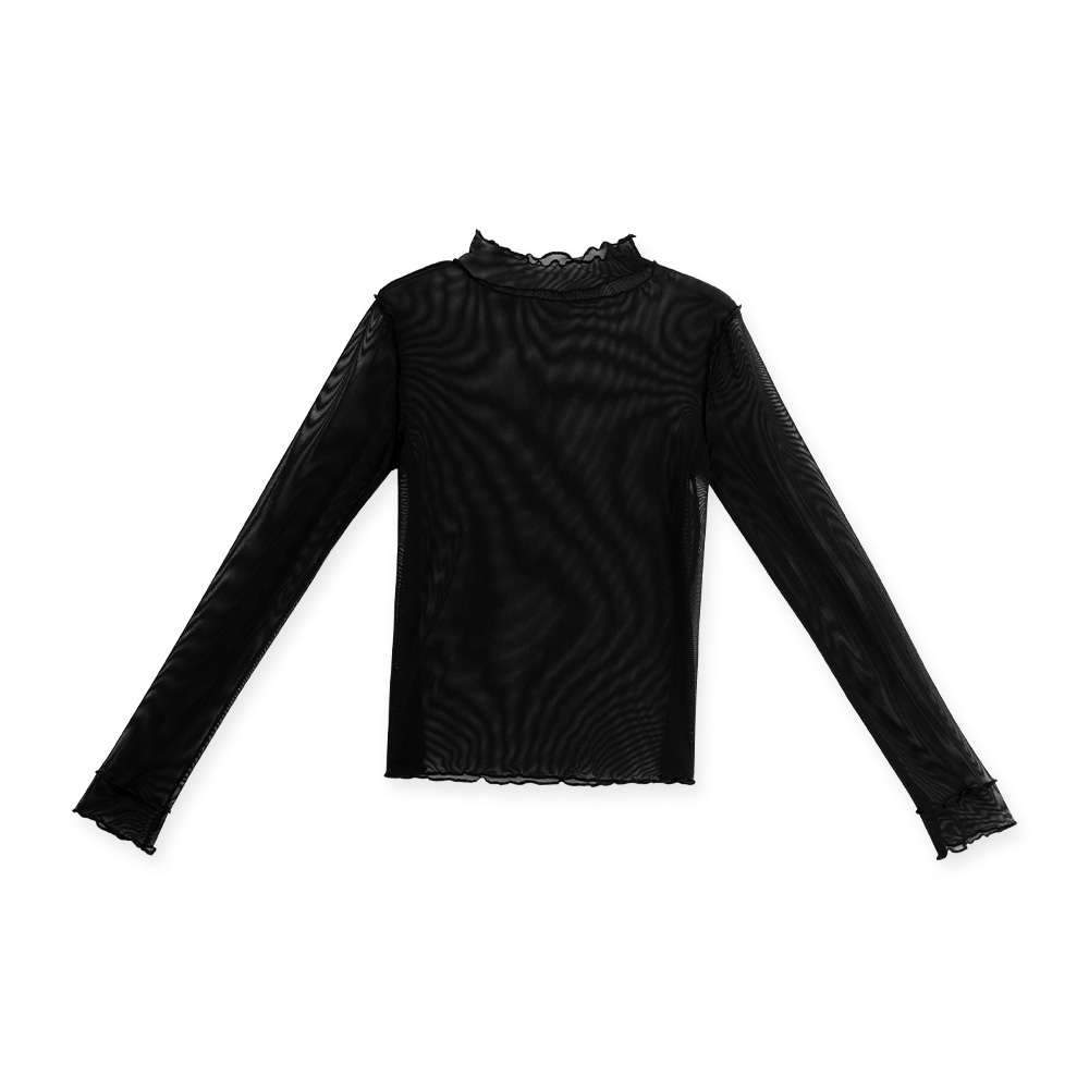 フリルシアーハイネックトップス 7色展開