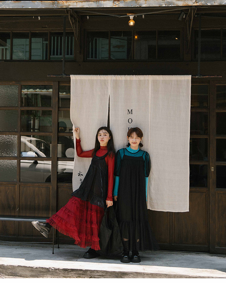 フリルシアーハイネックトップス 7色展開