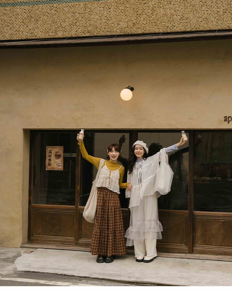 フリルシアーハイネックトップス 7色展開