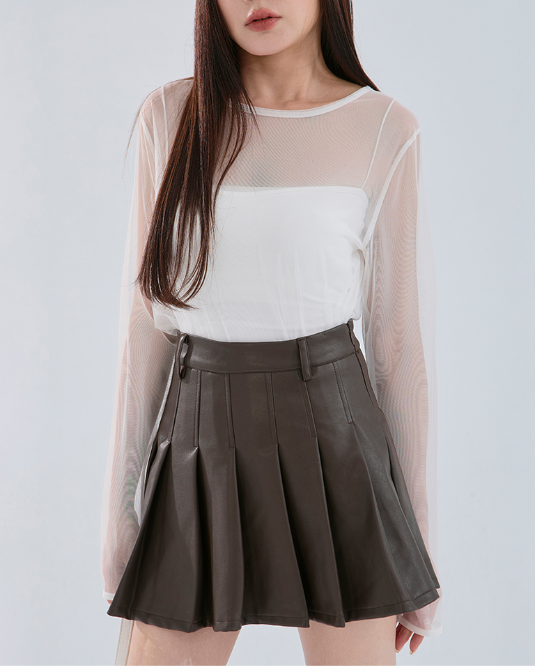 2WAYシアーメッシュトップス 3色展開