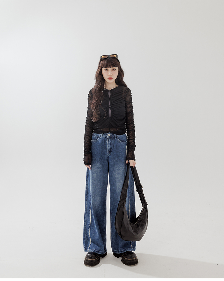 ウォッシュドコットデニムシャツ 2色展開