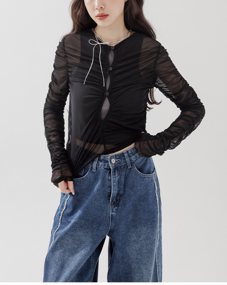 ウォッシュドコットデニムシャツ 2色展開