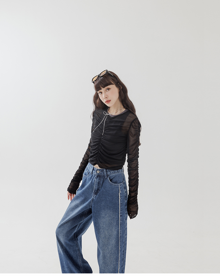 ウォッシュドコットデニムシャツ 2色展開