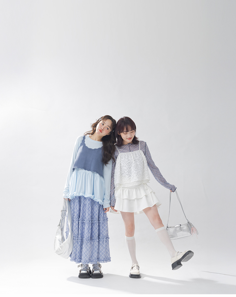 立体感細肩ベスト　3色展開　