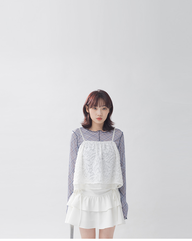 立体感細肩ベスト　3色展開　