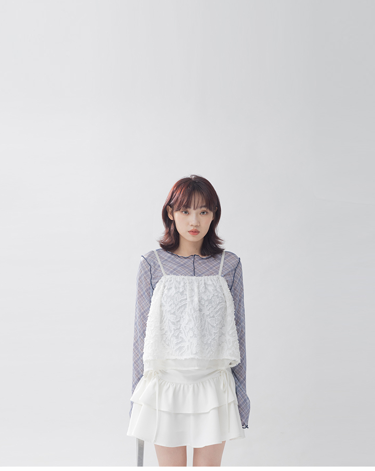 立体感細肩ベスト　3色展開　