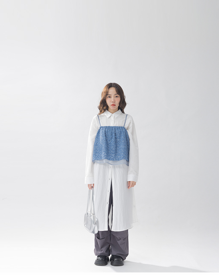 立体感細肩ベスト　3色展開　