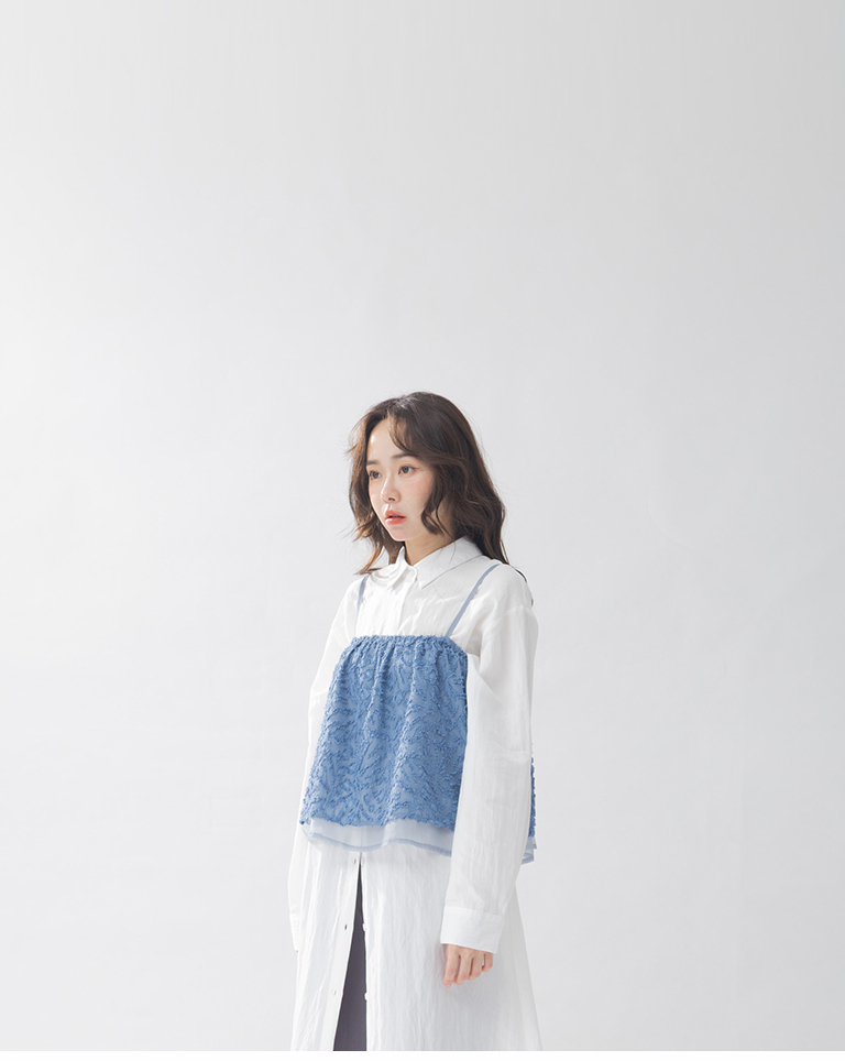 立体感細肩ベスト　3色展開　