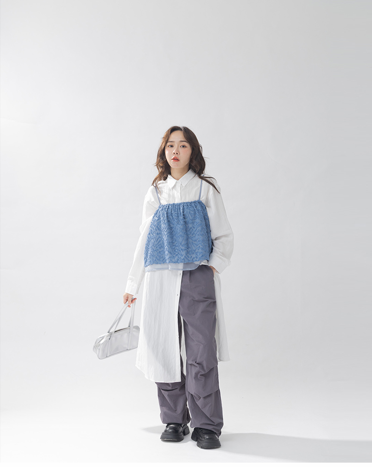 立体感細肩ベスト　3色展開　