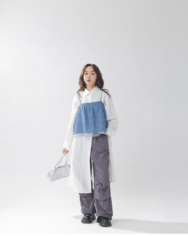 立体感細肩ベスト　3色展開　