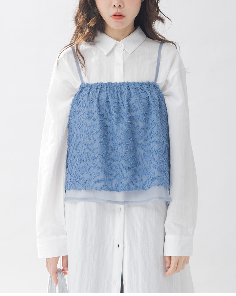 立体感細肩ベスト　3色展開　