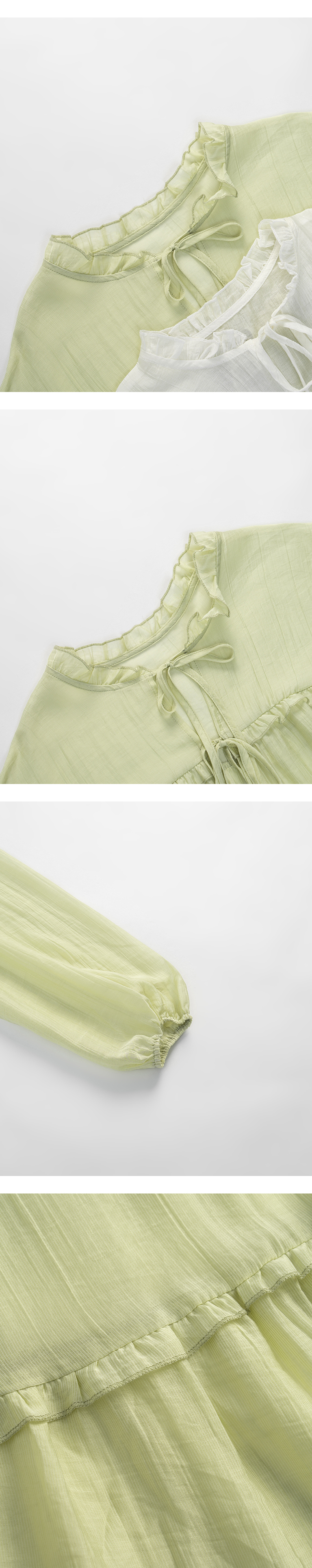 フリルシアーブラウス 2色展開