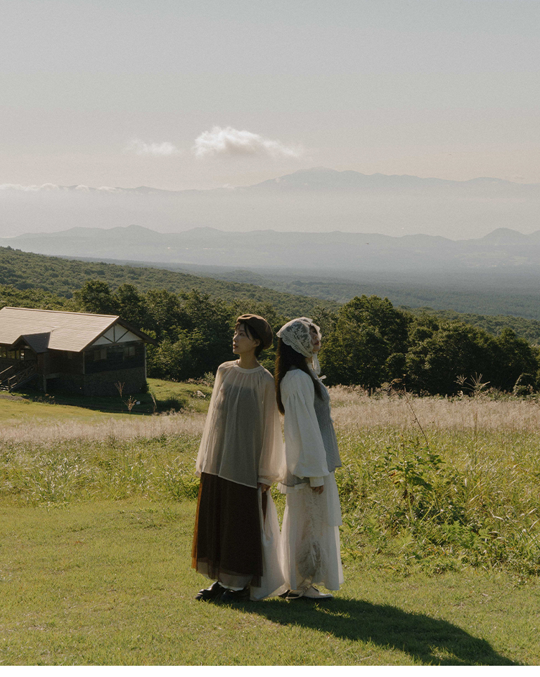 シアーチェックトップス 2色展開