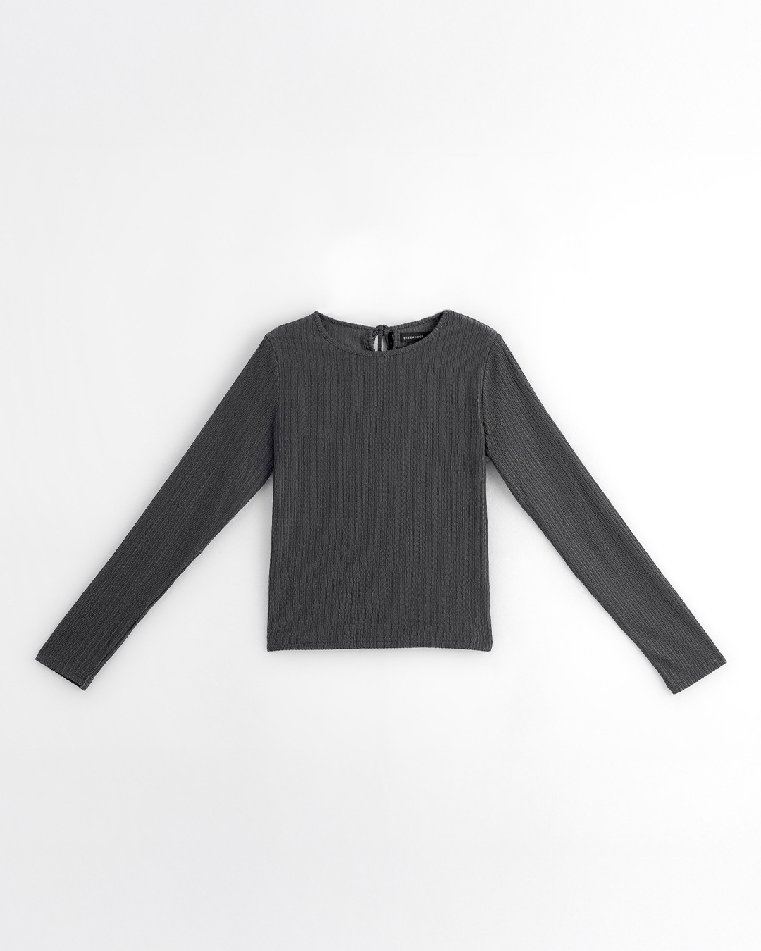 バックリボン透かし編みニット 2色展開