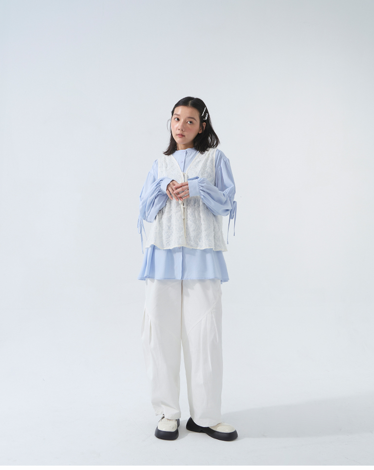 レースジャカードベスト2色展開