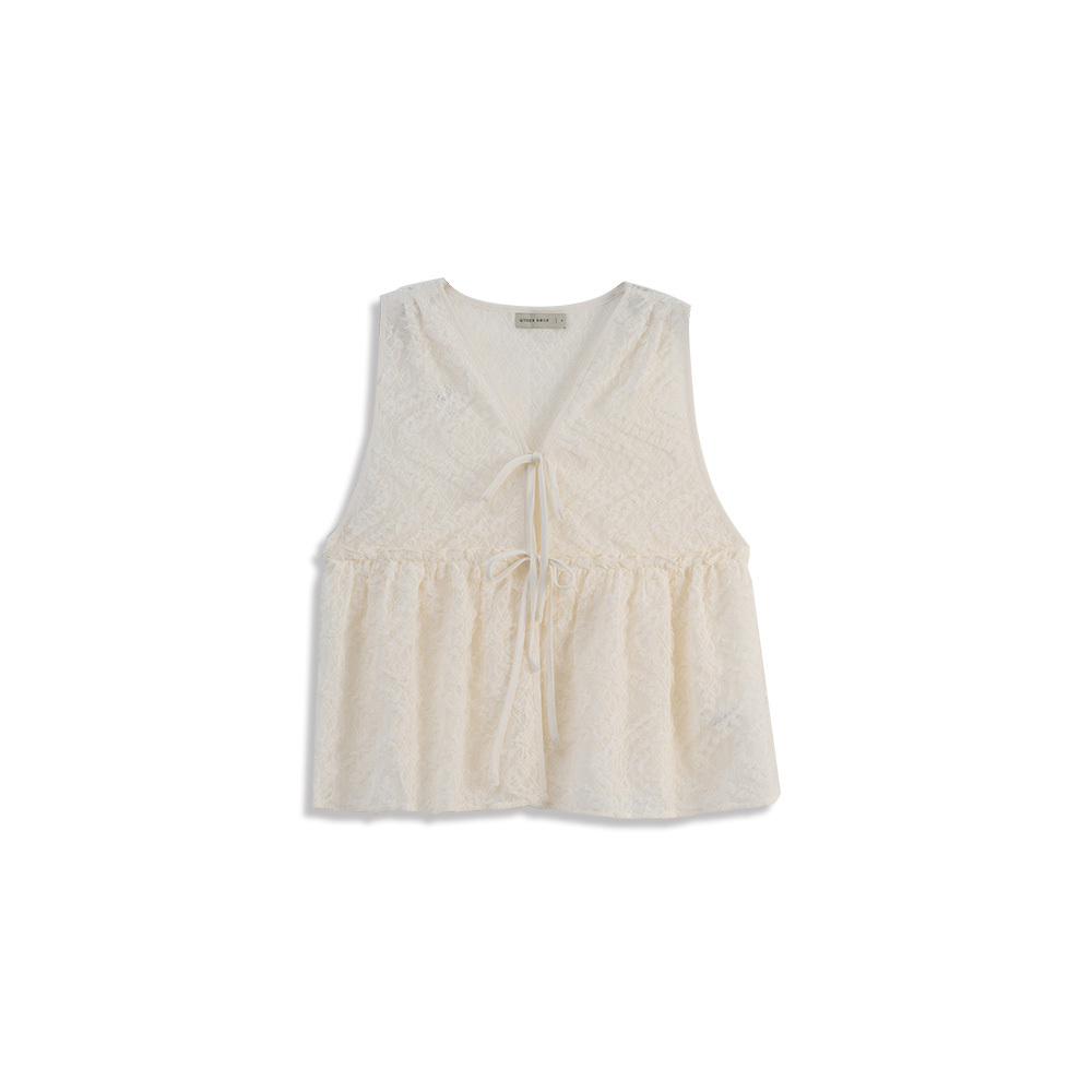 レースジャカードベスト2色展開