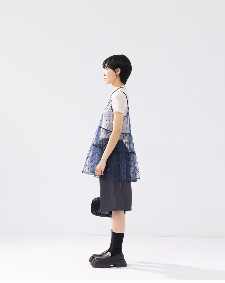 ドットチュニック キャミソール 2色展開