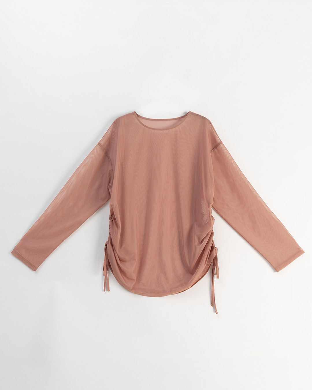 サイドギャザーシアートップス 3色展開