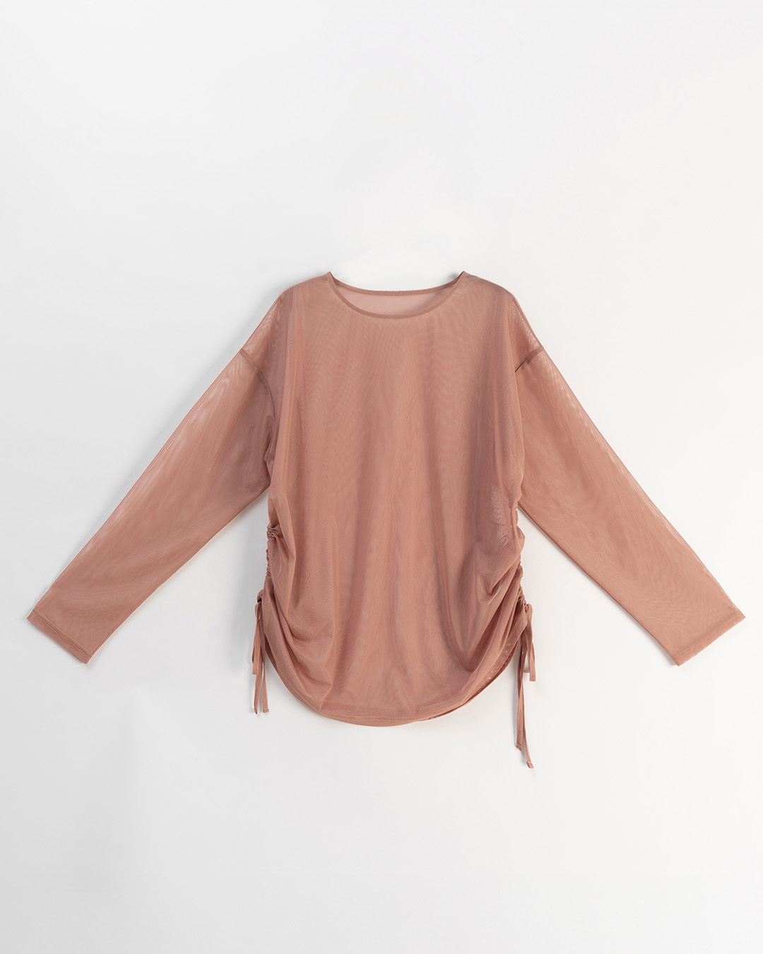 サイドギャザーシアートップス 3色展開