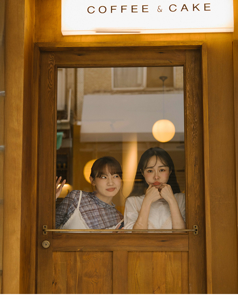 チェックフリルシアートップス