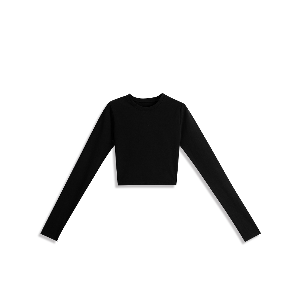 クロップド長袖トップス 3色展開
