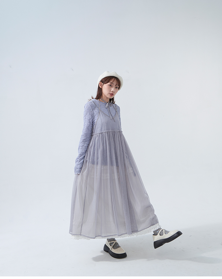 ジャカードドロストトップス 2色展開