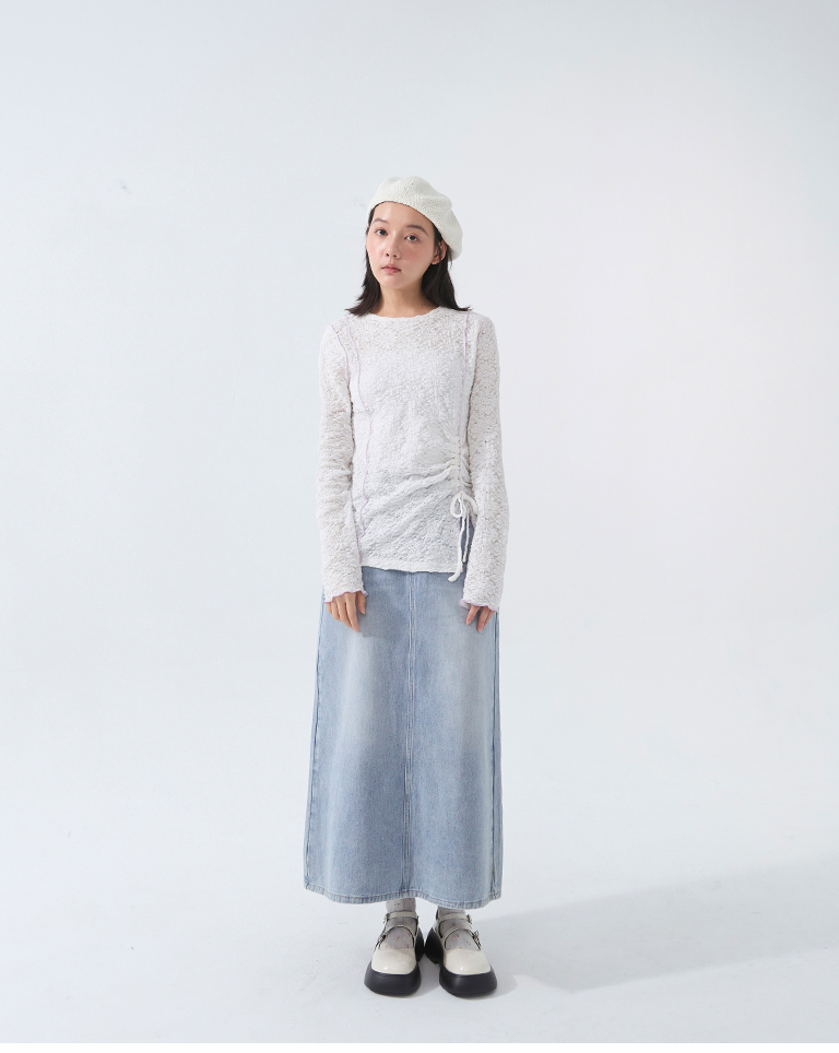 ジャカードドロストトップス 2色展開