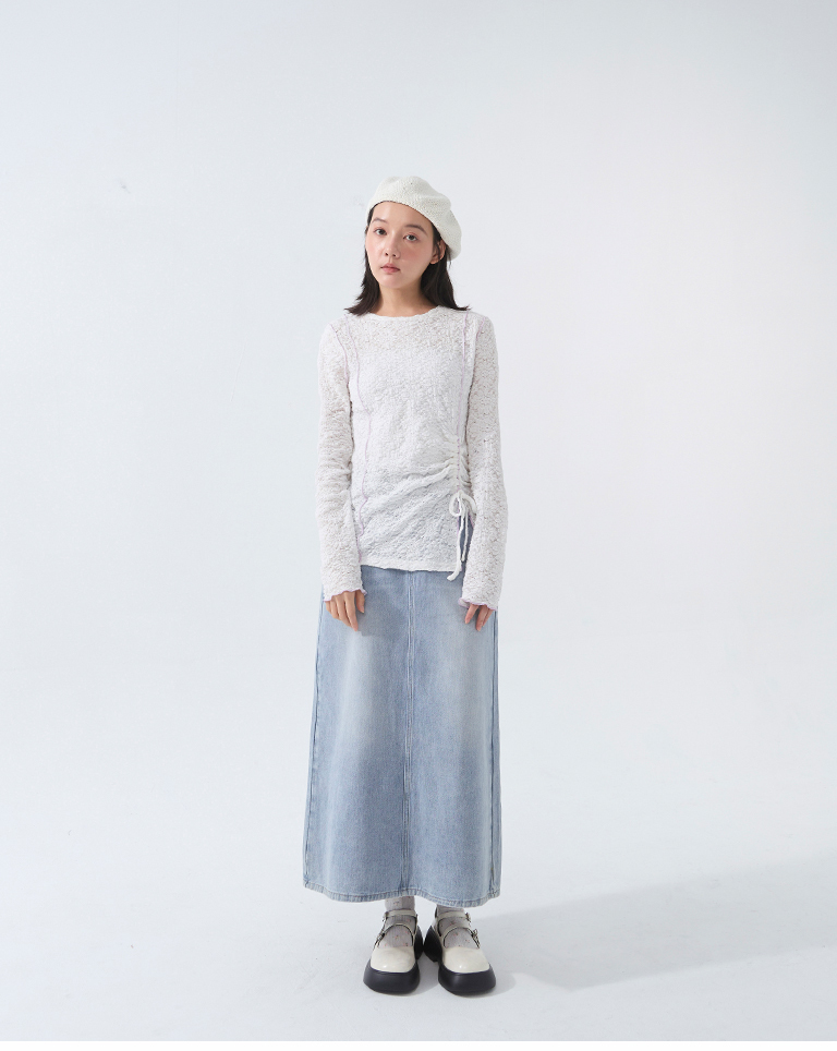 ジャカードドロストトップス 2色展開