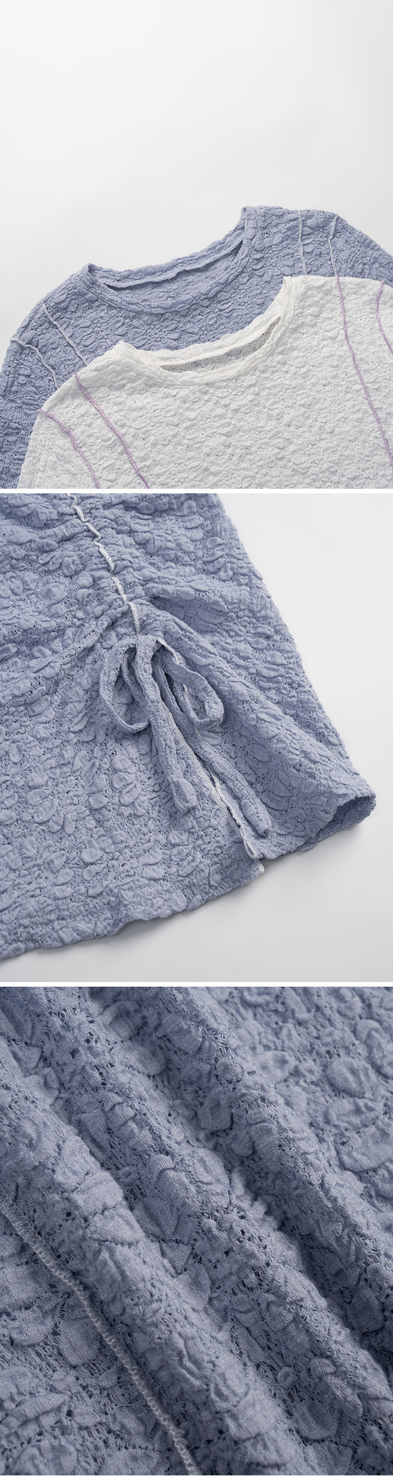 ジャカードドロストトップス 2色展開