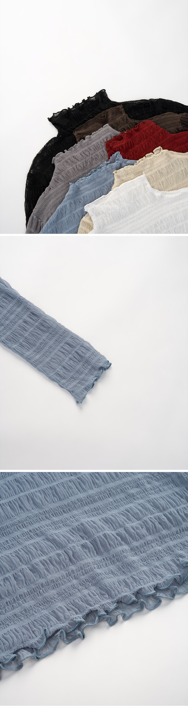 メロウシアータートルトップス 7色展開