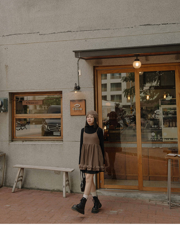 しわ感バックリボンベスト 3色展開