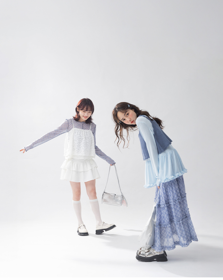 フリルヘムインナー　3色展開　