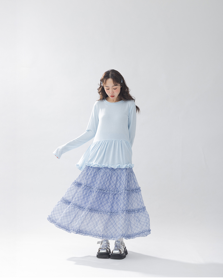 フリルヘムインナー　3色展開　