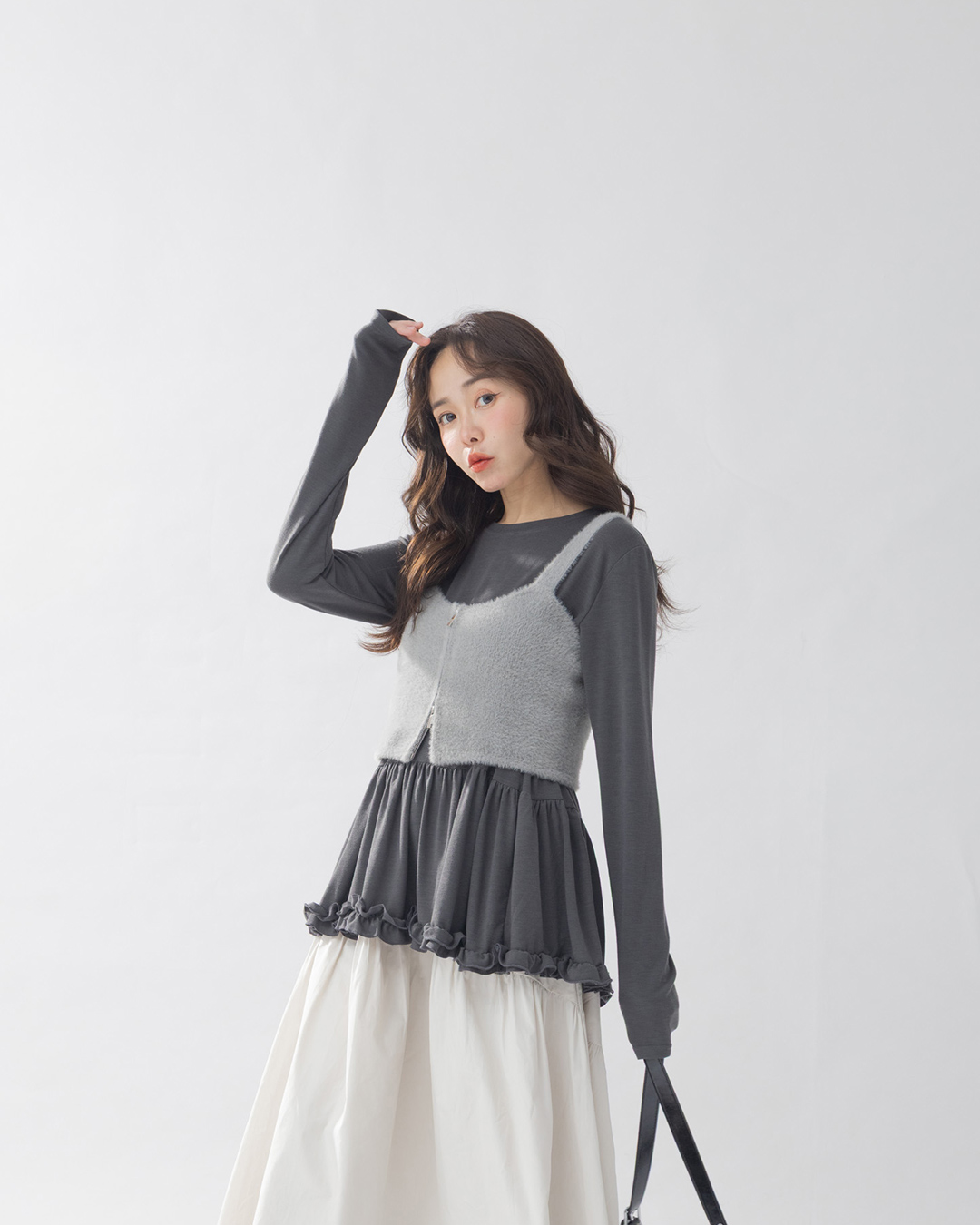 フリルヘムインナー　3色展開　