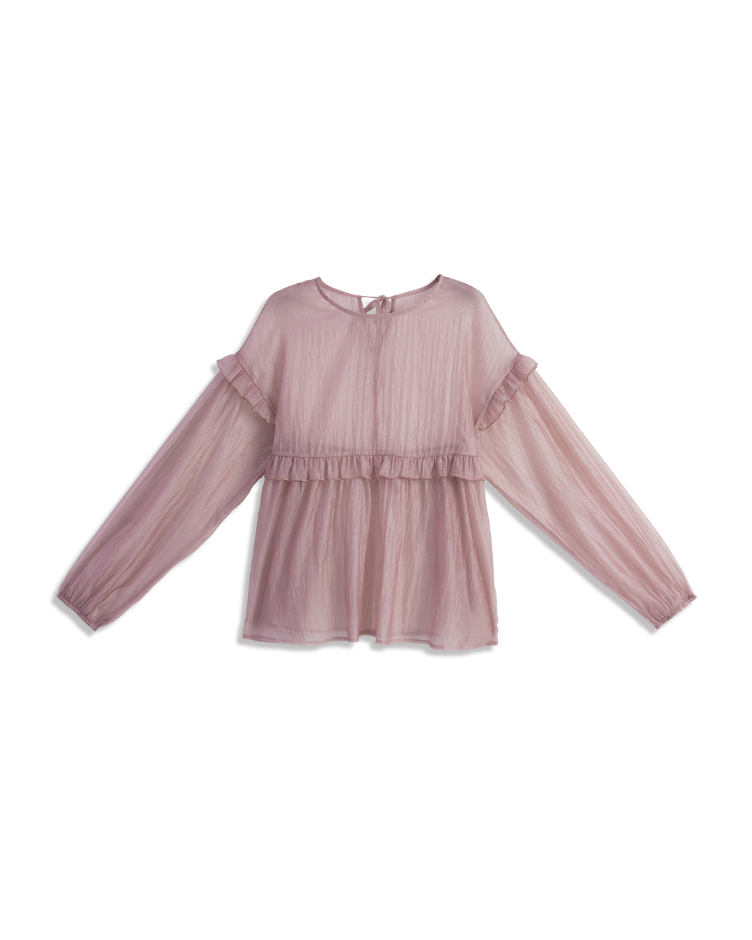 フリルシアーブラウス 2色展開