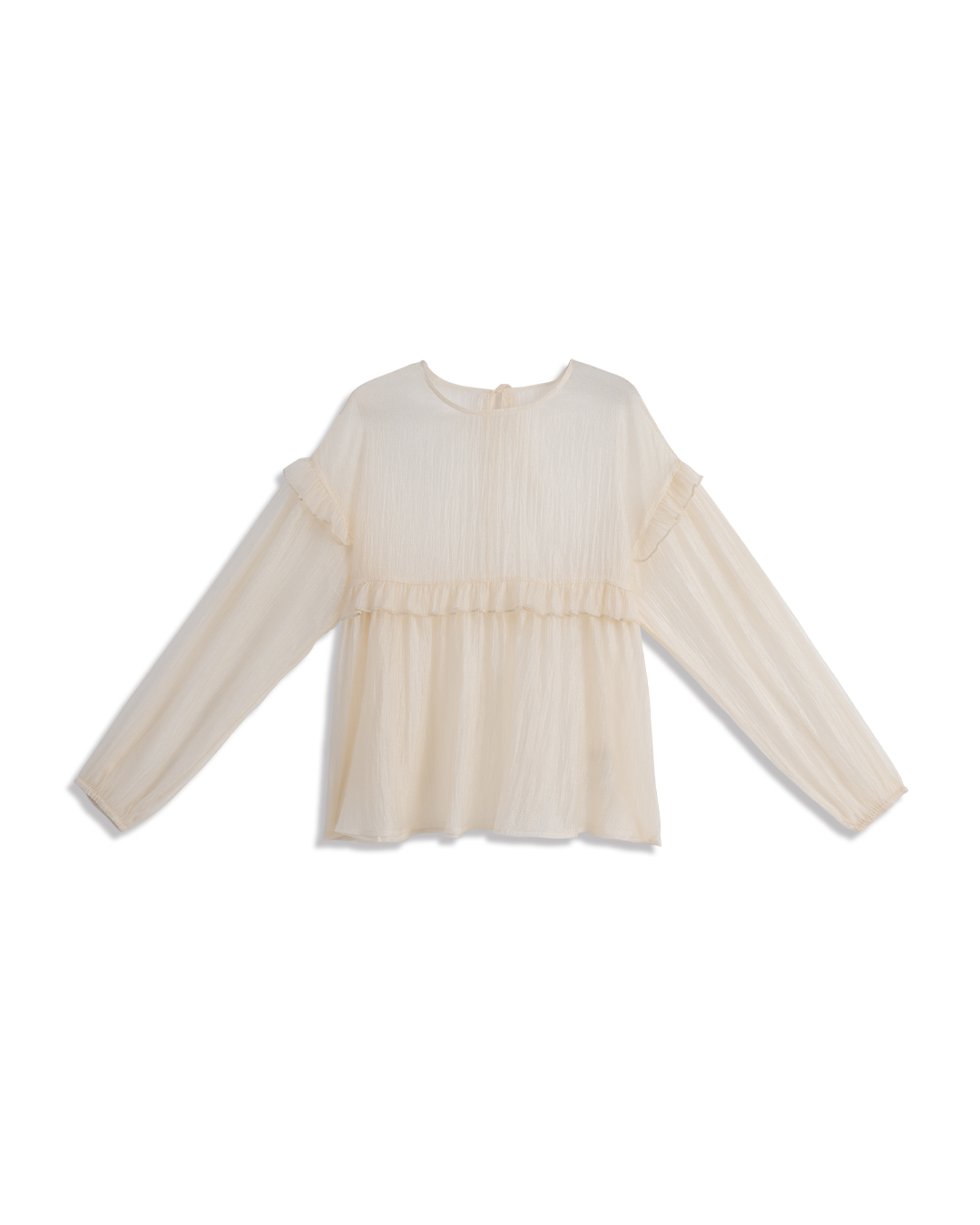 フリルシアーブラウス 2色展開