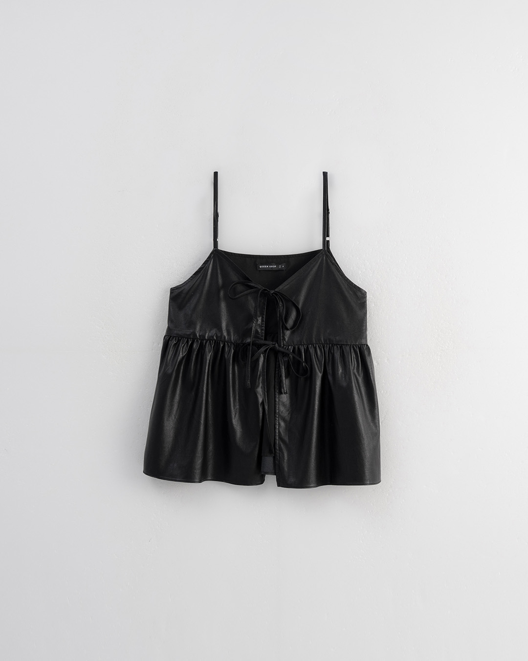 レザーリボンキャミベスト