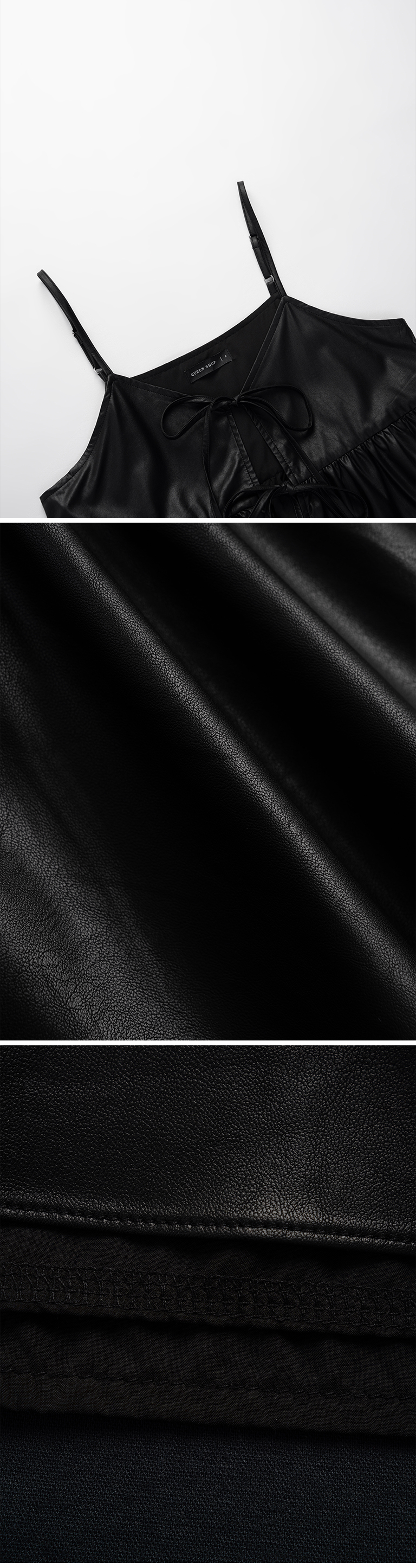 レザーリボンキャミベスト