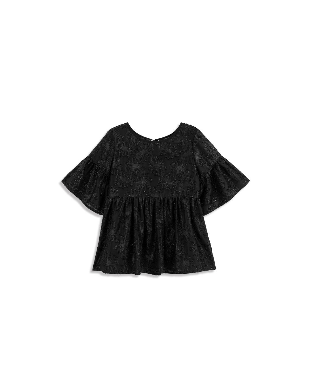 ツヤ感ジャガード2WAYブラウス 2色展開