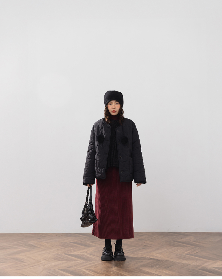 フェザージャカード透かしトップス 3色展開