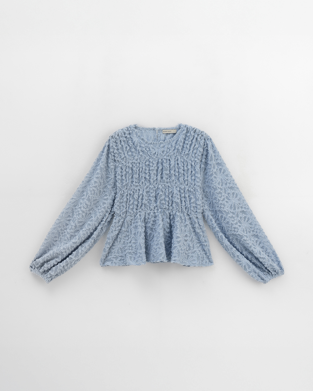 フェザージャカード透かしトップス 3色展開