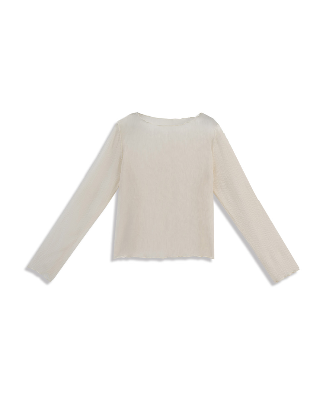 シワ感フリルシアートップス 3色展開