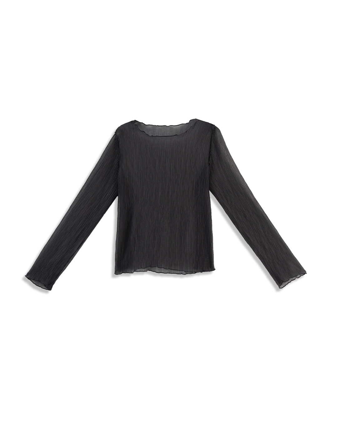 シワ感フリルシアートップス 3色展開