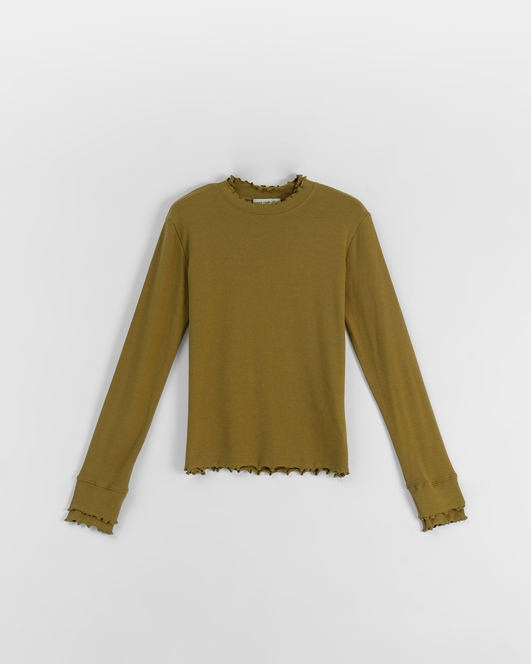 ダブルフリルリネックトップス 6色展開