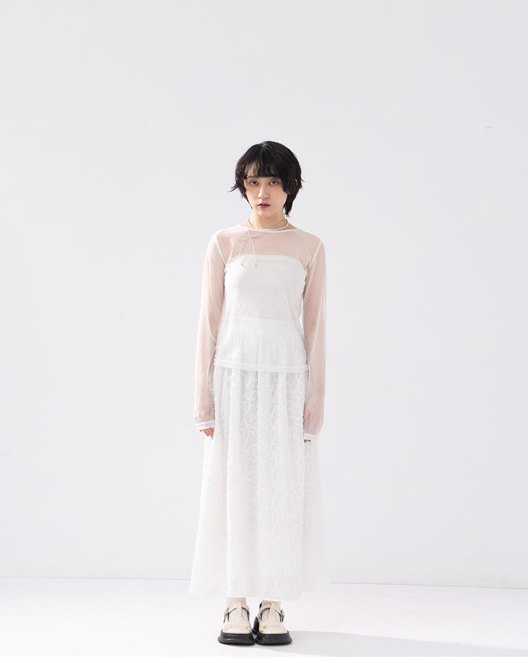 ドットシアーブラウス 3色展開