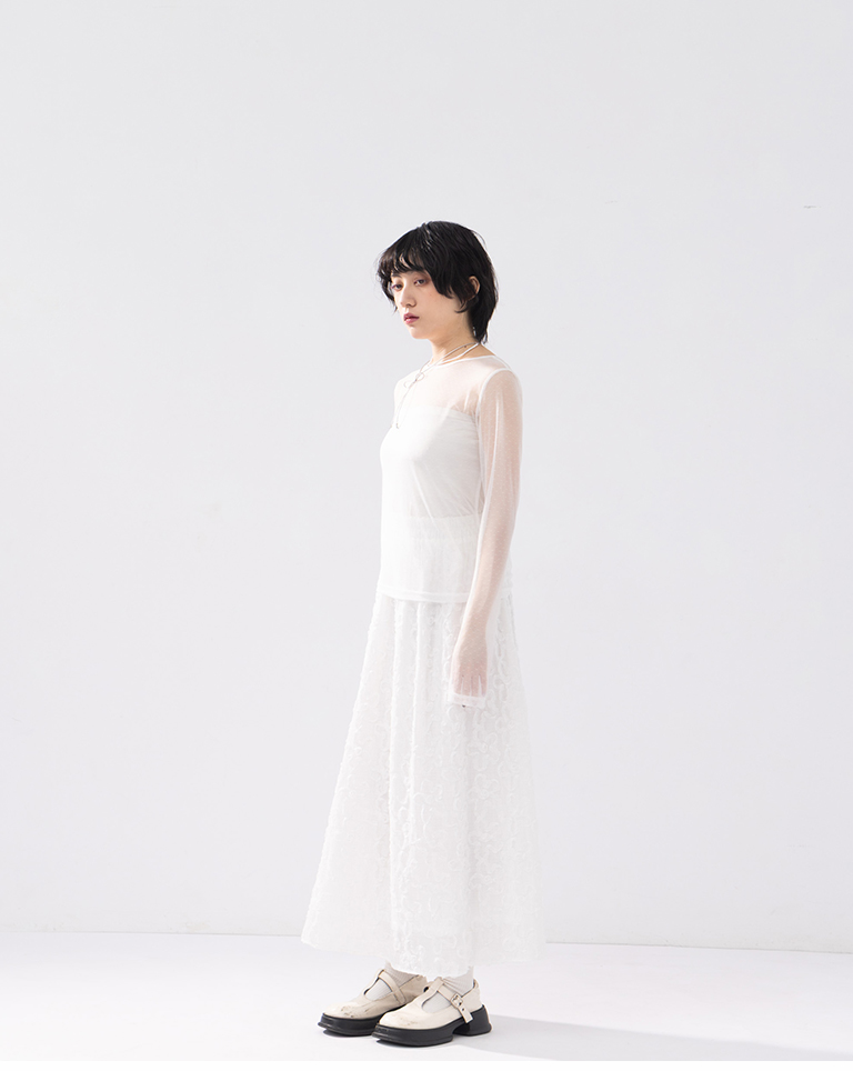 ドットシアーブラウス 3色展開