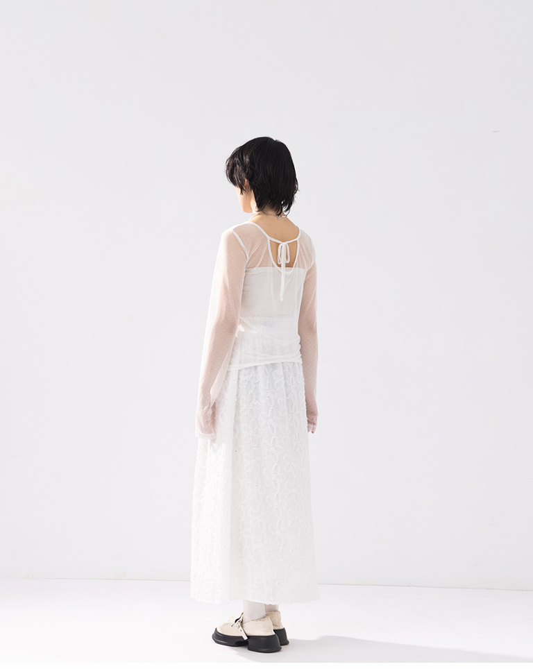 ドットシアーブラウス 3色展開